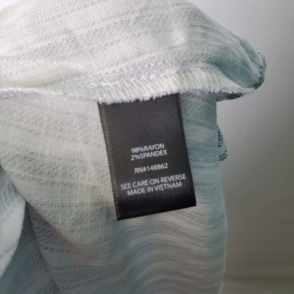 Torrid Blue White Stripe 2-Piece Set Skirt Overlay Shorts & Ruffle Tube Top 4X - Picture 10 of 10